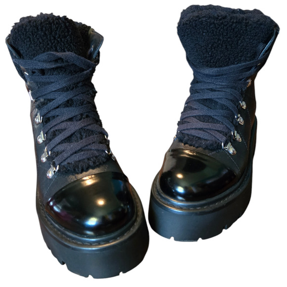 Steve Madden Reyen Leather Boots Size 6.5 - Picture 2 of 5